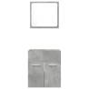 2 Piece Bathroom Furniture Set in Concrete Grey - Hipo Market