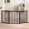  Dog Gate Foldable 3 Panels Black 150 cm Poplar Wood Colour black Size 50 x 60 x 2 cm Quantity in Package 3 