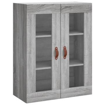 Stylish Highboard Grey Sonoma - Engineered Wood | Hipo Market