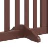 Dog Gate with Door - 15 Panels Brown, 750 cm - Hipomarket