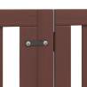 Dog Gate with Door - 15 Panels Brown, 750 cm - Hipomarket