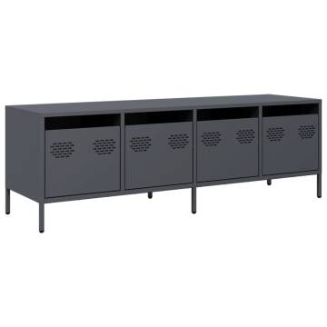 TV Cabinet Anthracite - Industrial Style | Hipomarket