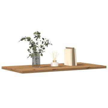 Artisan Oak Wall Shelves - 4 Pcs | Hipomarket UK