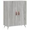 Stylish Highboard Grey Sonoma - Engineered Wood | Hipo Market