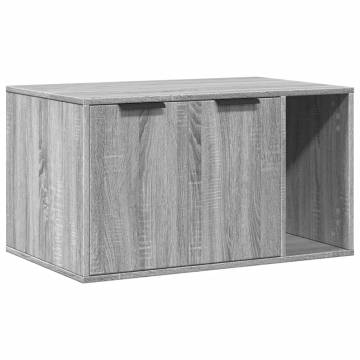 Cat Litter Box Enclosure Grey Sonoma - 80x50x45 cm