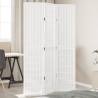  Room Divider 3 Panels White Solid Wood Paulownia Size 40 x 180 cm Number of 3 