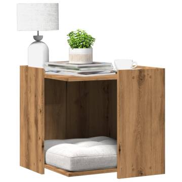 Cat Litter Box Enclosure - Artisan Oak | Hipo Market UK