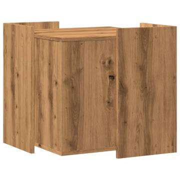 Cat Litter Box Enclosure - Artisan Oak | Hipo Market UK