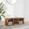 Stylish Shoe Storage Bench - Old Wood 105x35x35 cm