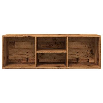 Stylish Shoe Storage Bench - Old Wood 105x35x35 cm