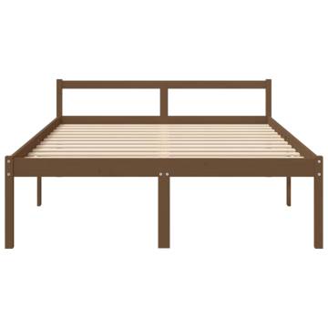 Bed Frame Honey Brown 150x200 cm King Size Solid Wood Pine