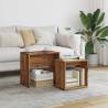  Nesting Coffee Tables 2 pcs Old Wood Engineered Wood Colour old wood Quantity in Package 1 