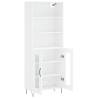 Stylish Highboard White 69.5x34x180 cm | Hipo Market