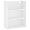 Stylish Highboard White 69.5x34x180 cm | Hipo Market