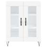 Stylish Highboard White 69.5x34x180 cm | Hipo Market