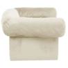 Comfortable Dog Sofa with Drawer - Cream 75x50x38 cm