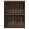 Brown Oak Bookcase - 60x30x77 cm | Engineered Wood Storage