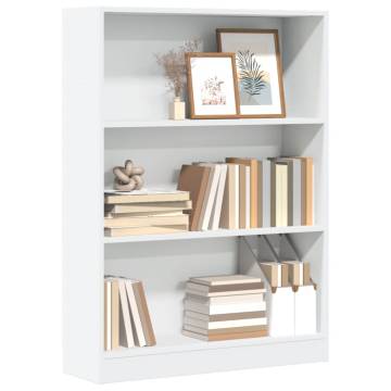 Bookcase White 80x24x109 cm - Stylish Storage Solution