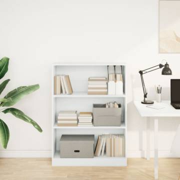 Bookcase White 80x24x109 cm - Stylish Storage Solution