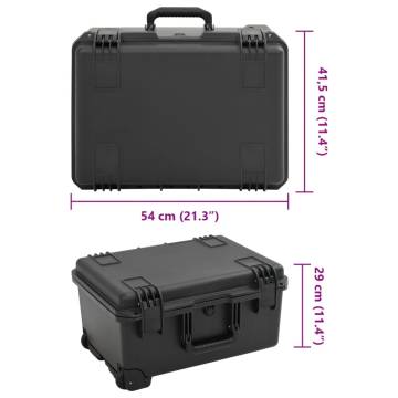 Portable Flight Case Black 54x41.5x29 cm - Durable Protection