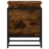 Storage Box with Lid - Smoked Oak 40x40x51.5 cm | HipoMarket