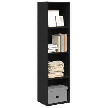 Stylish Black Bookcase 40x30 cm - Ideal Storage Solution