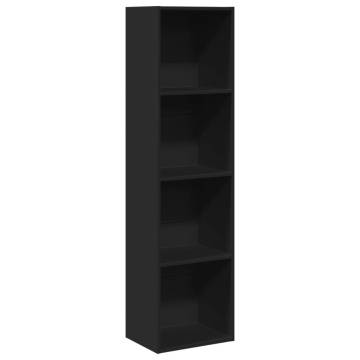 Stylish Black Bookcase 40x30 cm - Ideal Storage Solution