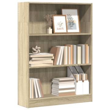 Bookcase Sonoma Oak 80x24x109 cm - Stylish Storage Solution