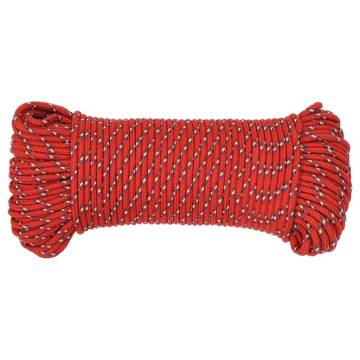 Boat Rope Red 4mm 250m Polypropylene - Durable & Versatile