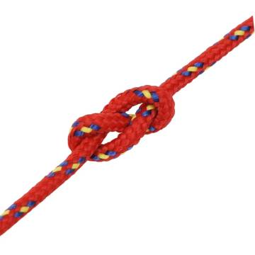 Boat Rope Red 4mm 250m Polypropylene - Durable & Versatile