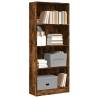  Bookcase Smoked Oak 60x24x143 cm Engineered Wood Colour smoked oak Quantity in Package 1 Height 143 cm Width 60 cm 