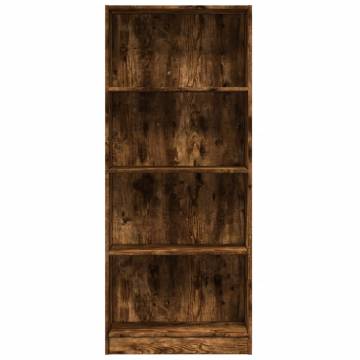 Bookcase Smoked Oak 60x24x143 cm - Stylish Storage Solution