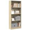  Bookcase Sonoma Oak 60x24x143 cm Engineered Wood Colour sonoma oak Quantity in Package 1 Height 143 cm Width 60 cm 