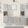 5 Piece Concrete Grey Bathroom Furniture Set | Hipomarket UK