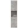 5 Piece Concrete Grey Bathroom Furniture Set | Hipomarket UK