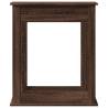 Brown Oak Fireplace Surround - Durable Engineered Wood | Hipo Market