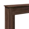 Brown Oak Fireplace Surround - Durable Engineered Wood | Hipo Market