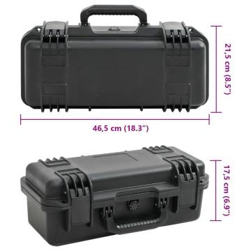 Portable Flight Case 46.5x21.5x17.5 cm - Heavy-Duty Protection