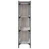 4-Tier Grey Sonoma Bookcase - Stylish & Practical Storage