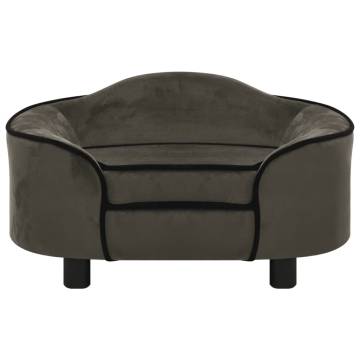 Plush Dark Grey Dog Sofa - 67x47x36 cm | HipoMarket