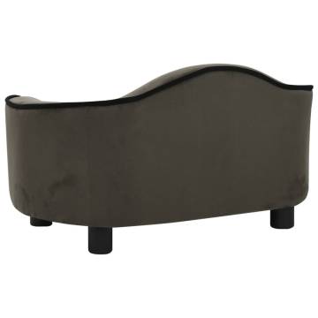 Plush Dark Grey Dog Sofa - 67x47x36 cm | HipoMarket