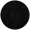 Shaggy Rug PAMPLONA High Pile Modern Black Ø 280 cm | Hipomarket