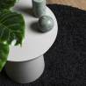 Shaggy Rug PAMPLONA High Pile Modern Black Ø 280 cm | Hipomarket