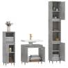 3 Piece Bathroom Cabinet Set - Concrete Grey Wood | HipoMarket