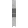 3 Piece Bathroom Cabinet Set - Concrete Grey Wood | HipoMarket