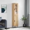 Highboard Sonoma Oak 34.5x34x180 cm Engineered Wood Colour sonoma oak Quantity in Package 1 Model 1 wood door 