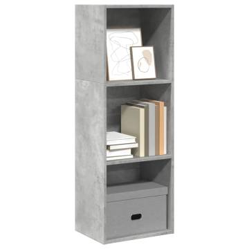 Bookcase Concrete Grey - Stylish Storage Solution | Hipomarket