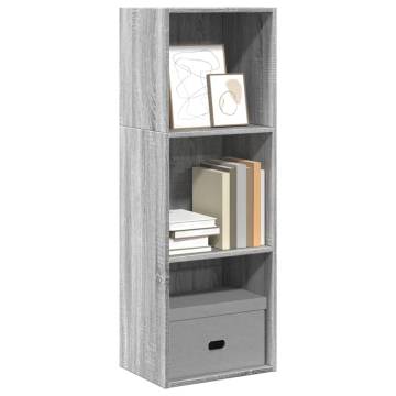 Bookcase Grey Sonoma 40x30x114 cm - Stylish Storage Solution