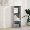 Bookcase Grey Sonoma 40x30x114 cm - Stylish Storage Solution