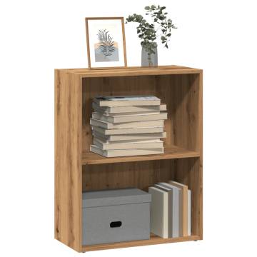 Artisian Oak Bookcase - Engineered Wood | 60x30x77 cm